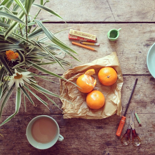 Lifestyle flat lay photography with oranges | 5FTINF