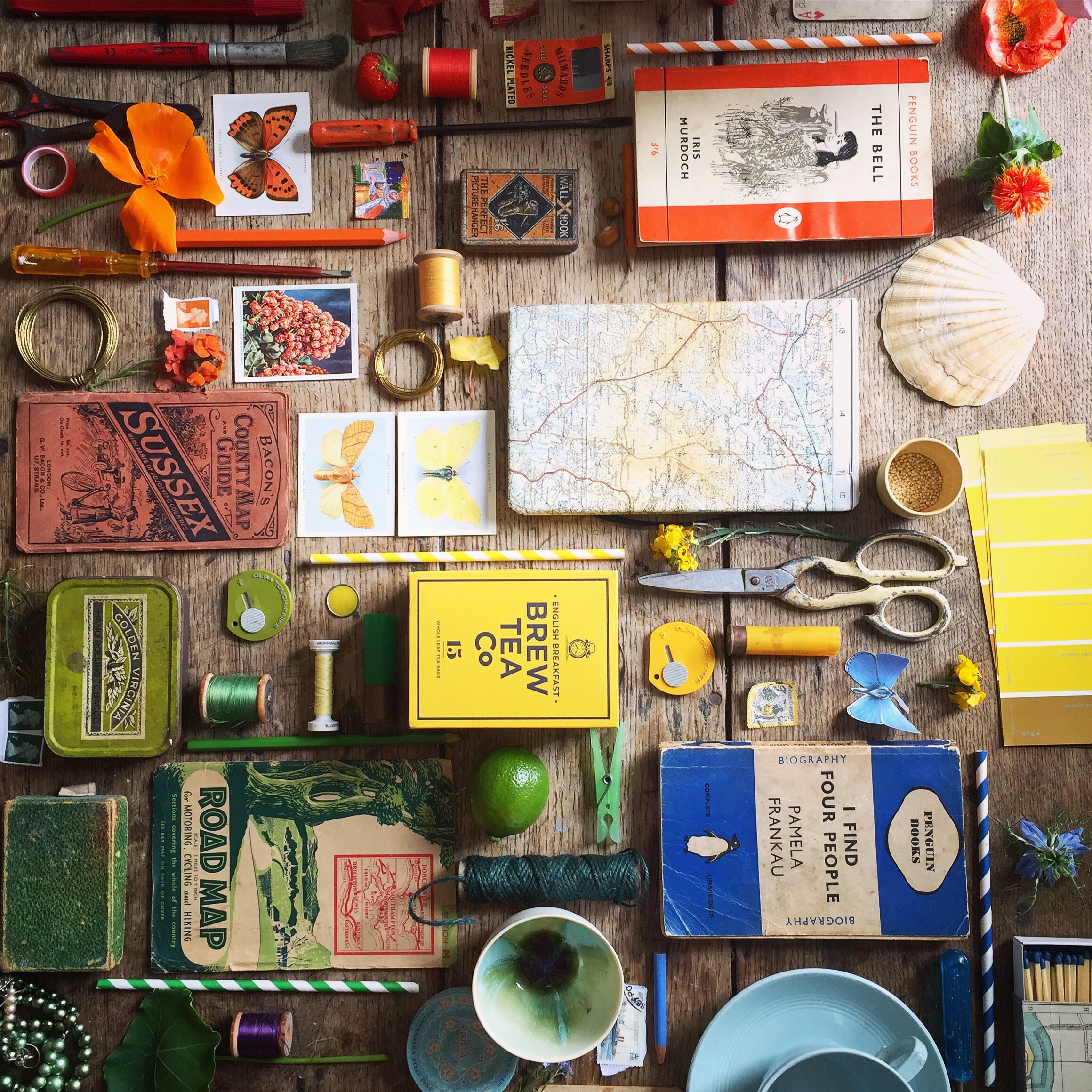 Colourful Flat Lay Photography