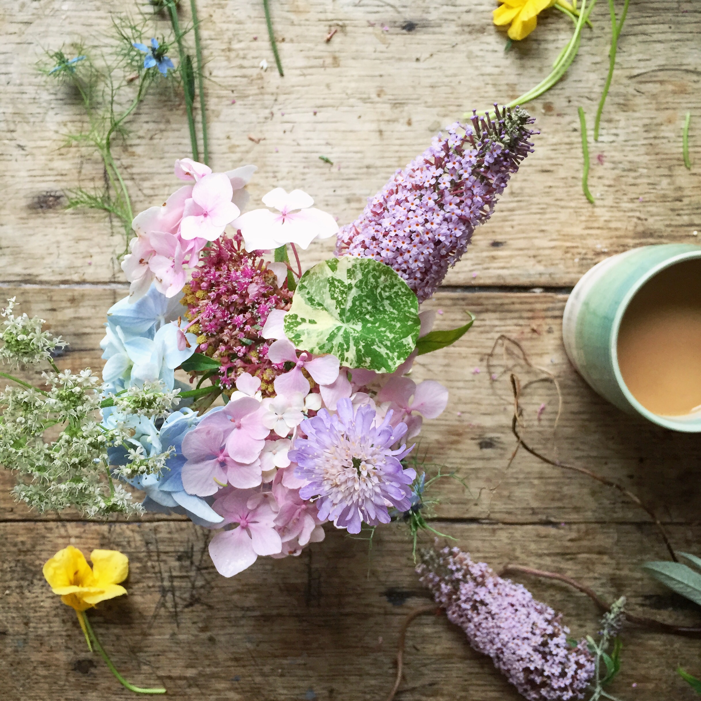 Pastel flowers